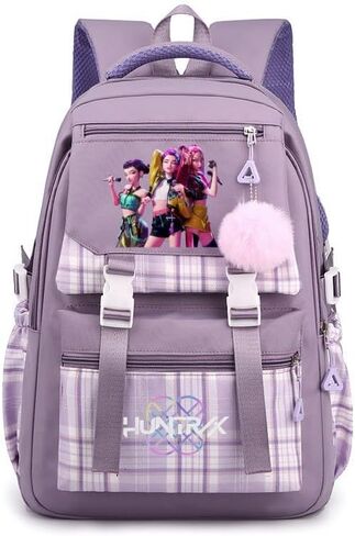 Demon Movie Hunters Backpack for Women, Large Capacity Travel Backpack Commuter Bag in Kuwait