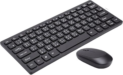 CUIFATI Wireless Keyboard Mouse Combo, 2.4GHz 78 Keys Ergonomic Design with Quiet Mouse Clicks, for Traditional Chinese Input PC Laptop in Kuwait