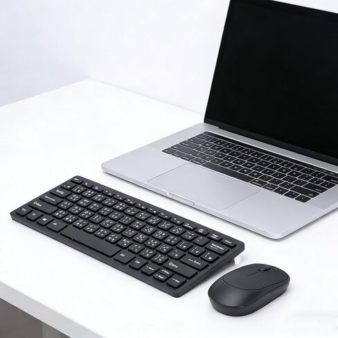 CUIFATI Wireless Keyboard Mouse Combo, 2.4GHz 78 Keys Ergonomic Design with Quiet Mouse Clicks, for Traditional Chinese Input PC Laptop in Kuwait