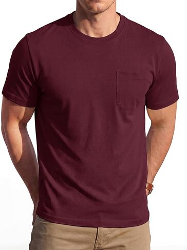 Magcomsen Mens Pocket T قمصان تبريد UPF 50+ صيف قميص قصير الأكمام in Saudi Arabia