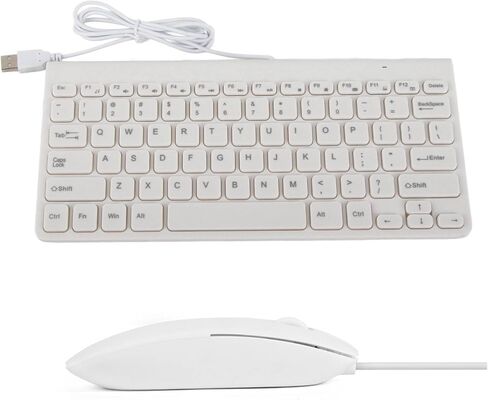 VBESTLIFE Ultra Thin Wired Keyboard Mouse Set Combo Compact Design for PC Laptop Office Work and Entertainment Life (Black) in Kuwait