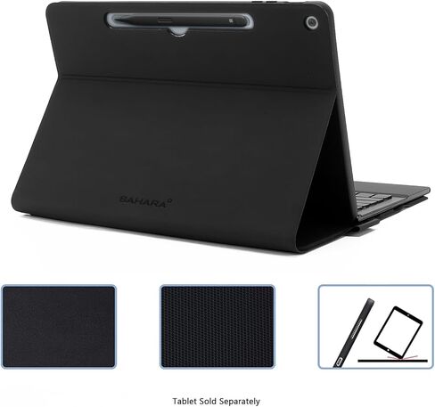 SaharaCase - حافظة لوحة مفاتيح من سلسلة Navigate مع لوحة تتبع لجهاز Microsoft Surface Pro مقاس 12 بوصة، أسود، (TB00483) in Kuwait