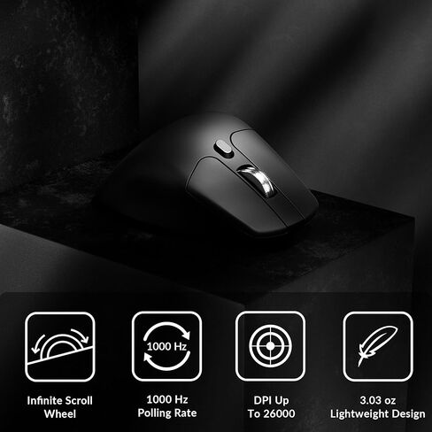 لوحة مفاتيح مخصصة Keychron Q7 ومجموعة ماوس M6 صامتة للألعاب: لاسلكي 2.4G/Bluetooth 5.3، 26K DPI، تصميم مضغوط بنسبة 70%، قابل للبرمجة بالكامل عبر QMK/VIA، متوافق مع Mac/Windows/Linux in Kuwait
