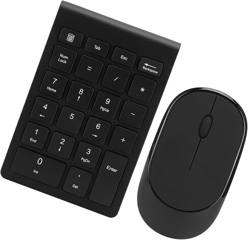 Wireless Numeric Keypad Mute Mouse Set, Cap Design, 1200DPl Resolution, for Office/Home Users in Kuwait