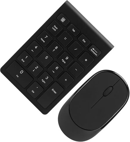 Wireless Numeric Keypad Mute Mouse Set, Cap Design, 1200DPl Resolution, for Office/Home Users in Kuwait