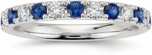 JewelryGift اختر خواتم الفرقة الملونة الخاصة بك من الفضة الإسترليني عيار 925 بتصميم فريد من نوعه خاتم الوعد مجوهرات مثالية لجميع المناسبات للرجال والنساء مقاس الخاتم الأمريكي من 4 إلى 13 in Kuwait