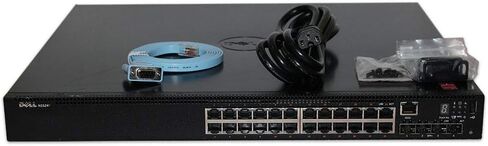 Dell N1524P 463-7265 24-Port 10/100/1000 4x10 Gigabit SFP+ PoE Switch (Renewed) in Kuwait
