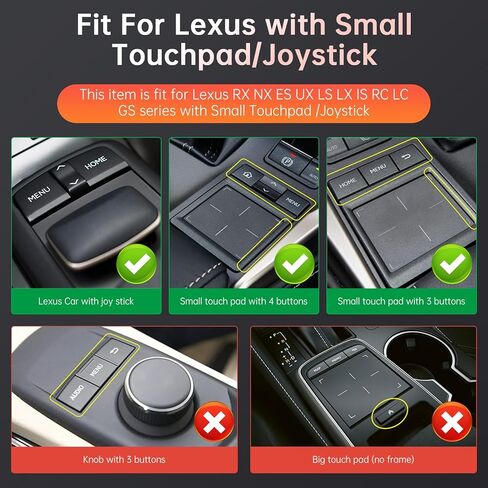 Road Top Wireless Carplay Android Auto Module for Lexus NX RX is ES GS RC CT LS LX LC UX Series with Small Touchpad/Joystick, Support for Mirrorlink/Navigation in Kuwait
