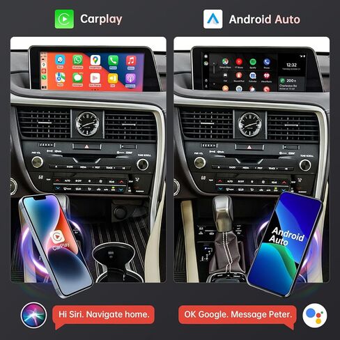 Road Top Wireless Carplay Android Auto Module for Lexus NX RX is ES GS RC CT LS LX LC UX Series with Small Touchpad/Joystick, Support for Mirrorlink/Navigation in Kuwait