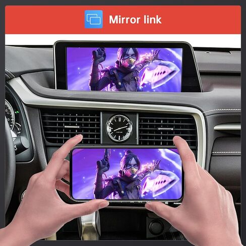Road Top Wireless Carplay Android Auto Module for Lexus NX RX is ES GS RC CT LS LX LC UX Series with Small Touchpad/Joystick, Support for Mirrorlink/Navigation in Kuwait