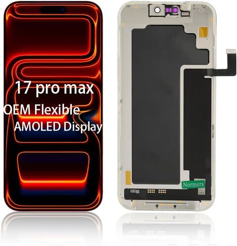 OEM-Grade for iPhone 17 Pro Max Screen Replacement, 6.9-Inch ProMotion 120Hz Dynamic AMOLED Display, Equipped with 3D Touch lcd Digitizer, Protective Film and Repair Tools in Kuwait