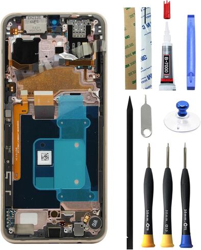for LG V60 ThinQ 5G LM-V600 [Classy Blue] [US Version] Original OLED Digitizer LCD Display Touch Screen with Gold Frame Assembly Replacement 6.8 inch Display [with Frame] [with Tools] in Kuwait