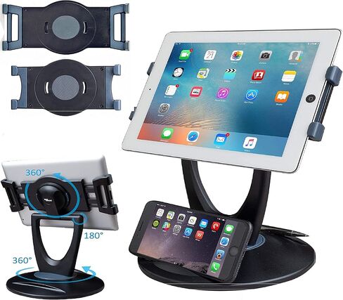 حامل كمبيوتر محمول Max Smart مع لوحة ماوس قابلة للفصل وحامل دوار للكمبيوتر اللوحي متوافق مع iPad in Kuwait