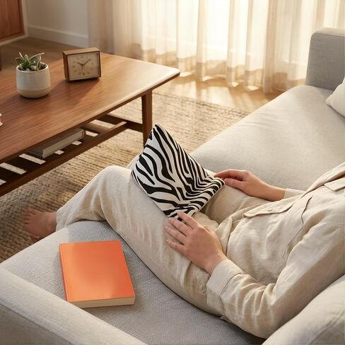 POPETPOP Tablet Pillow Stand for Phones and Tablets Soft Fabric Mobile Holder with Angles for Relaxation and Lounging for Readers and Tech Lovers in Kuwait