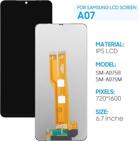 Screen Replacement for Samsung Galaxy A07 Original,for Samsung A07 4G SM-A075B SM-A075F SM-A075M 6.7" LCD Display Touch Digitizer Glass Assembly in Kuwait