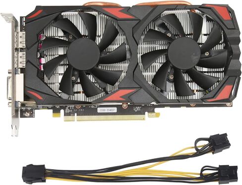 بطاقة رسومات RX 580 سعة 8 جيجابايت GDDR5 256 بت، تدعم مراوح التبريد PCI Express 3.0 فتحة بطاقة رسومات الألعاب، التحكم النشط في المروحة وإيقاف مروحة التجميد للمكتب المنزلي in Kuwait