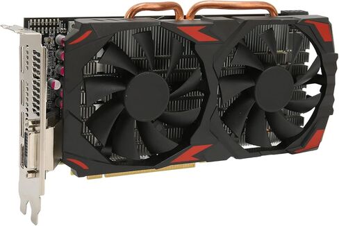 بطاقة رسومات RX 580 سعة 8 جيجابايت GDDR5 256 بت، تدعم مراوح التبريد PCI Express 3.0 فتحة بطاقة رسومات الألعاب، التحكم النشط في المروحة وإيقاف مروحة التجميد للمكتب المنزلي in Kuwait
