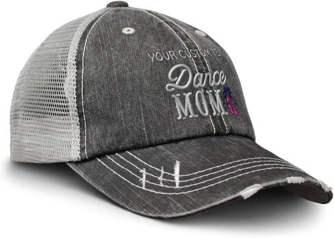 Soft Mesh Cap Hat Embroidered Dance Mom Style B Distressed Vintage Cap Trucker Hats for Men & Women Cotton in Kuwait