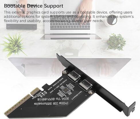 بطاقة محول GOWENIC PCIe 4.0 X8 إلى Oculink عالية السرعة لوحدة معالجة الرسومات NVMe SSD - نقل سريع للبيانات لعشاق الألعاب in Kuwait