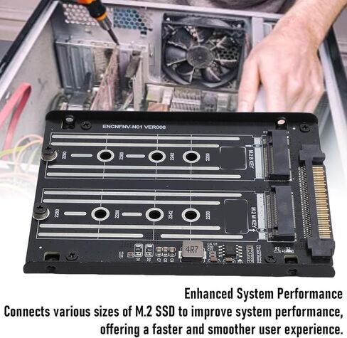 بطاقة محول VBESTLIFE M.2 NVME إلى U.2، SFF-8639 6 جيجابت في الثانية قرص صلب عالي السرعة PCI E 4.0 يدعم بطاقة محول Wins 8 10 11 لنظام Linux in Kuwait