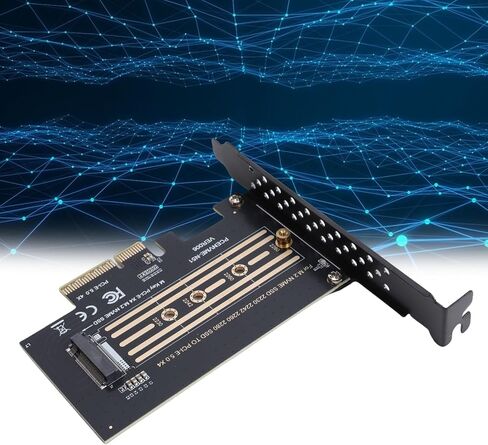 بطاقة محول PCIe 4X إلى M.2 PCIe X4 إلى M.2 NVMe بطاقة توسيع بسرعة 128 جيجابت في الثانية لـ 2280 2260 2242 2230 SSD in Kuwait