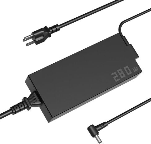 شاحن 280 واط متوافق مع Asus ROG Strix Scar 17 15 G18 G17 G16 G15 G733 G732 G614 G814 G713 G513 G533 G703 Flow X16 TUF A16 Zephyrus Duo 16 15 S17 S15 M16 G16 G15 G14 محول طاقة الكمبيوتر المحمول in Kuwait