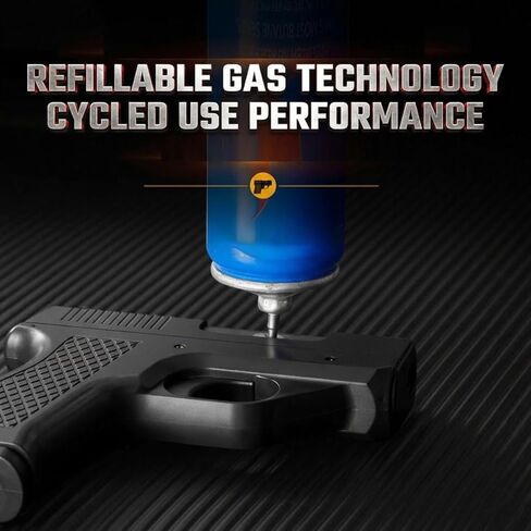 Flameshot Gun for Cigarettes Windproof Gun Cigarette Holder and Lighter Refillable Butane Tactical-Style Torch Zinc Alloy Construction Gift for Men Dad Husband Boyfriend in Kuwait