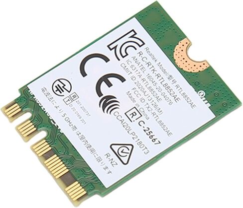 بطاقة Lyrlody WiFi 6 1800Mbps RTL8852AE MU MIMO BT5.2 مع NGFF M.2 لأجهزة الكمبيوتر المحمول والكمبيوتر المكتبي 10/11 in Kuwait