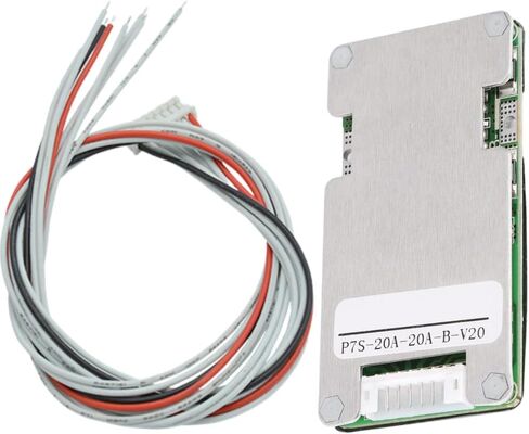 Jadeshay Lithium Battery Protection Board, BMS 7S 20A 24V Lithium Li-Ion 18650 Battery BMS Protection Board with Protection Balancer in Kuwait