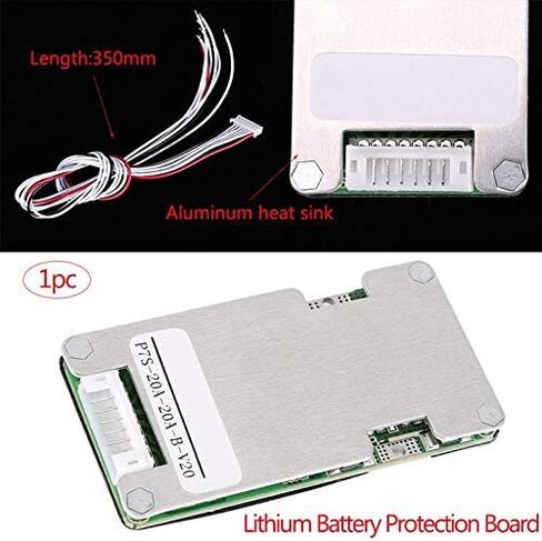 Jadeshay Lithium Battery Protection Board, BMS 7S 20A 24V Lithium Li-Ion 18650 Battery BMS Protection Board with Protection Balancer in Kuwait