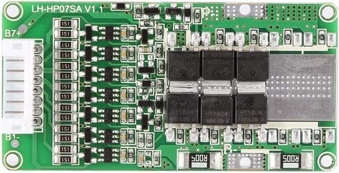 Jadeshay Lithium Battery Protection Board, BMS 7S 20A 24V Lithium Li-Ion 18650 Battery BMS Protection Board with Protection Balancer in Kuwait