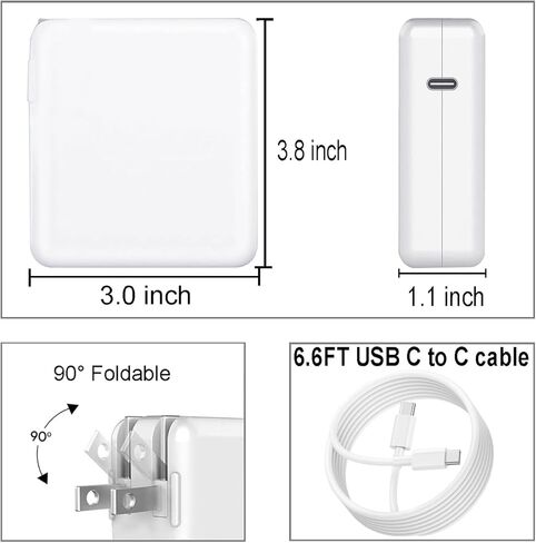 شاحن Mac Book Pro بقدرة 140 واط، كابل شاحن USB C فائق السرعة الأصلي عالي الجودة متوافق مع MacBook Pro/Air 16 14 بوصة، M1 M2 M3 M4/ipad Pro/Samsung Galaxy وجميع أجهزة USB C in Kuwait
