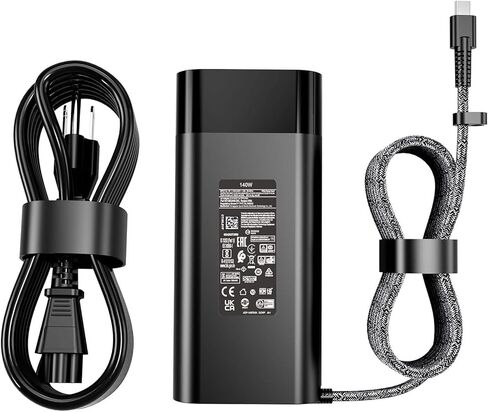 140W 28V 5A USB C AC Laptop Charger Compatible with HP Spectre x360 2-in-1 16-aa0097nr Omen Transcend 14 14-fb0013dx 14-fb0097nr TPN-LA29 N22282-001 TPN-DA29 PA-1141-08HT Power Supply Adapter in Kuwait