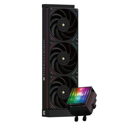 مبرد مياه Thermalrlght Hyper Vision 360 ARGB أسود لوحدة المعالجة المركزية، نظام تبريد مياه 3 مراوح PWM، شاشة IPS LCD بدقة 480x480، لـ AM4/AM5، Intel LGA1851/1700، مبرد سائل لوحدة المعالجة المركزية، شاشة 3.95 بوصة in Kuwait