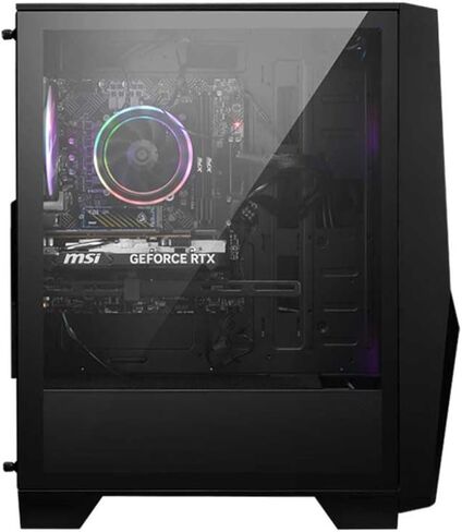 كمبيوتر مكتبي للألعاب MSI Codex Z2 C8NVL-475US، AMD Ryzen 7 8700F 4.1 جيجا هرتز، 32 جيجا رام، 1 تيرابايت SSD، NVIDIA GeForce RTX 5060 8 جيجا، ويندوز 11 هوم، أسود in Kuwait