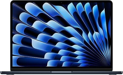 2024 Apple MacBook Air مع شريحة Apple M3 (13 بوصة، 16 جيجابايت من ذاكرة الوصول العشوائي، 256 جيجابايت من سعة تخزين SSD) (QWERTY English) منتصف الليل (تم تجديد Premium) in Kuwait