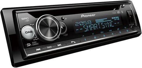 بايونير DEH-S720DAB-AN مع هوائي DAB، راديو سيارة 2-DIN، موالف CD مع FM وDAB+، بلوتوث، MP3، مدخل USB وAUX، إضاءة RGB، مجموعة بدون استخدام اليدين، تطبيق مزامنة ذكي، معادل 13 نطاقًا in Kuwait