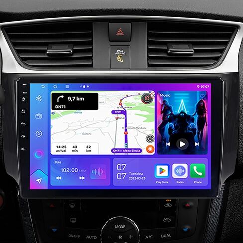 راديو ستيريو للسيارة ASURE Android 15 لسيارة Nissan Sentra 2016 2017 - شاشة لمس 10.1 بوصة HD IPS مع CarPlay اللاسلكي وAndroid Auto - 4+64G ترقية راديو بلوتوث GPS DSP SWC WiFi كاميرا احتياطية للملاحة in Kuwait