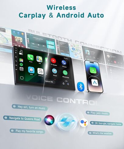4G+64G Radio for Lexus RX300 RX330 RX350 RX400H 2004-2009 with DSP/Wireless Carplay/Android Auto, 9 inch 1280P Touch Screen Android Car Stereo Bluetooth 5.0 FM/RDS Mirrorlink Backup Camera in Kuwait