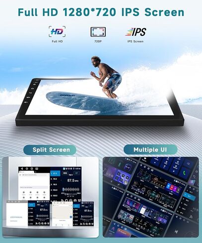 4G+64G Radio for Lexus RX300 RX330 RX350 RX400H 2004-2009 with DSP/Wireless Carplay/Android Auto, 9 inch 1280P Touch Screen Android Car Stereo Bluetooth 5.0 FM/RDS Mirrorlink Backup Camera in Kuwait