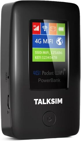 نقطة اتصال متنقلة 4G مع بيانات أمريكية سعة 10 جيجابايت وبيانات عالمية سعة 1 جيجابايت، نقطة اتصال WiFi محمولة للسفر في أكثر من 140 دولة، بطارية طويلة الأمد بقدرة 6000 مللي أمبير في الساعة، 10 أجهزة متصلة، لا تتطلب بطاقة SIM، بدون عقد in Kuwait