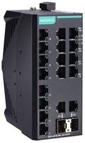 MOXA EDS-2018-ML-2GTXSFP محول جيجابت إيثرنت غير مُدار مع 16 منفذ 10/100BaseT(X)، 2 10/100/1000BaseT(X) أو 100/1000BaseSFP، و-10 إلى 60 درجة مئوية درجة حرارة التشغيل in Kuwait