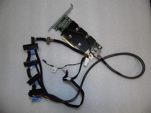 مناسب لـ DELL POWEREDGE Server T430 H330 RAID KIT لـ 4 محركات أقراص مزودة بكابلات 27H4X 4Y5H1 in Kuwait
