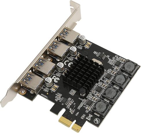 بطاقة توسيع Zunate PCIe إلى USB 3.0، وحدة تحكم محور 4 منافذ USB 3.0 مع سرعة عالية 5 جيجابت في الثانية، ذاتية التشغيل، لا حاجة إلى طاقة خارجية، متوافقة مع 11/10/8/7/ &، قابس in Kuwait