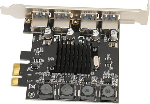 بطاقة توسيع Zunate PCIe إلى USB 3.0، وحدة تحكم محور 4 منافذ USB 3.0 مع سرعة عالية 5 جيجابت في الثانية، ذاتية التشغيل، لا حاجة إلى طاقة خارجية، متوافقة مع 11/10/8/7/ &، قابس in Kuwait