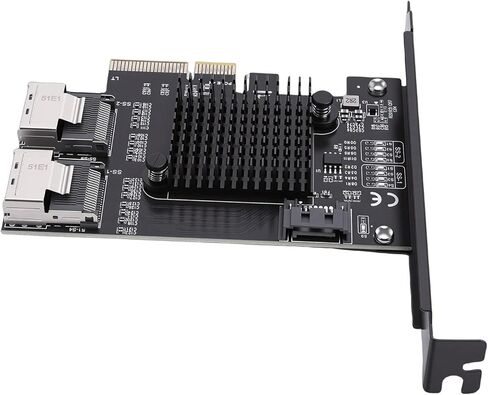 بطاقة توسيع Zunate PCIe إلى Serial ATA، 4X PCI Express إلى 2 منفذ SFF 8087 ومحول 1 منفذ 3.0 لنقل بيانات خادم سطح المكتب 9 محركات أقراص NAS، بسرعة 6 جيجابت في الثانية in Kuwait