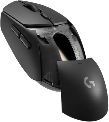 Logitech G309 Lightspeed Wireless Gaming Mouse, Lightweight, LIGHTFORCE Hybrid Switches, Hero 25K Sensor, 300+ Hour Battery Life with AA Battery, 6 Programmable Buttons, PC & Mac - Black (Renewed) in Kuwait