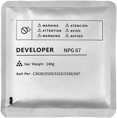 Compatible Developer for IR C3020 C3025 C3320 C3320L C3320i C3325i C3330i C3520i C3525i C3530i Color Carrier 240g(Yellow) in Kuwait