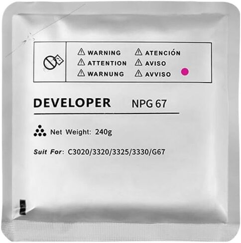 Compatible Developer for IR C3020 C3025 C3320 C3320L C3320i C3325i C3330i C3520i C3525i C3530i Color Carrier 240g(Yellow) in Kuwait