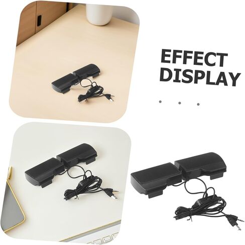 مكبر صوت Holibanna USB بمشبك على الكمبيوتر، صندوق صوت محمول لسطح المكتب، مكبر صوت أنيق مدمج يعمل بمنفذ USB لأجهزة الكمبيوتر المحمول والكمبيوتر الشخصي واستخدام الوسائط المتعددة in Kuwait